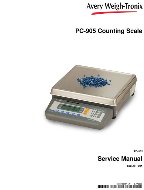 Avery weigh tronix pc 905 service manual. - Nys hearing aid specialist study guide.