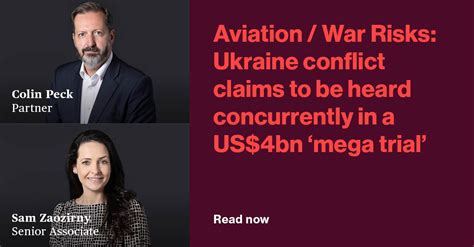 Aviation / War Risks: Ukraine conflict claims Insurance law