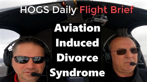 Mar 11, 2024 · What Is Aviation-Induced Divorce Syndrome? Have you ever heard someone talk about Aviation-Induced Divorce Syndrome? It’s a common phrase and joke used to describe the impact of long-term air travel on marriages, typically for pilots. . 