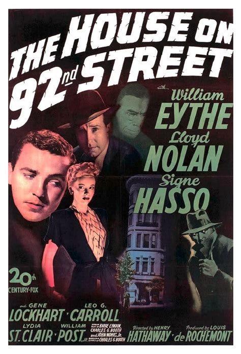 Avis 92nd street. Espionage film from 1945. 
