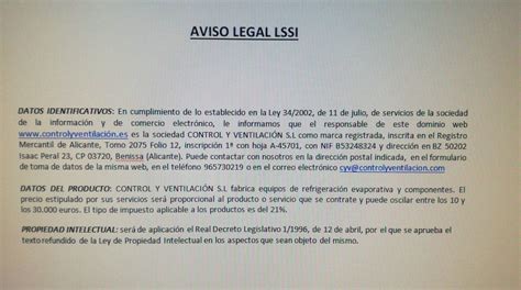 Aviso legal - CES 2010