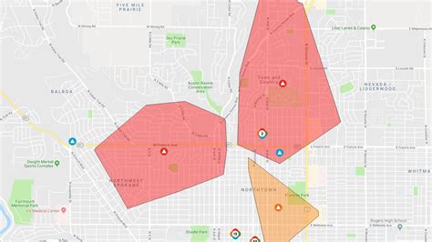 The power outages in Spokane and Lewiston are 