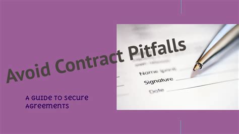 Avoiding Contract Pitfalls Tips to Understanding the Fine Print Sc 