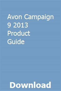 Avon campaign 9 2013 product guide. - Eines gottseeligen regenten sorgfalt für seine seeligkeit.