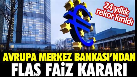 Avrupa merkez bankası faiz kararı ne zaman