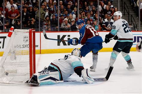 Avs bounce back from two-goal deficit to even series with Seattle Kraken on Devon Toews’ game-winning goal
