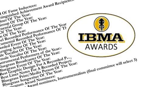 Awards by Year - IBMA - kkk314.com