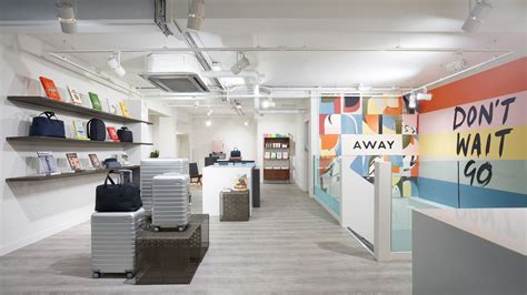 Away store. Specialties: Away is a modern lifestyle brand creating thoughtful luggage products designed to transform travel. We started with the perfect suitcase, then built from there, creating a range of travel standards developed from the travel stories of friends and seatmates. Our pieces aren't "smart," they're thoughtful, with features that solve real travel problems and premium materials chosen to ... 