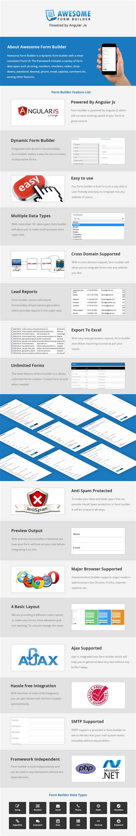 Awesome Angular JS Form Builder Net Css Web Forms code.market
