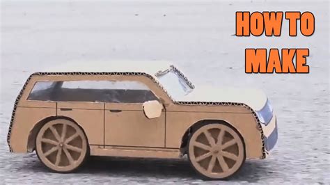 Awesome Cardboard Car Project: Range Rover Model Making.