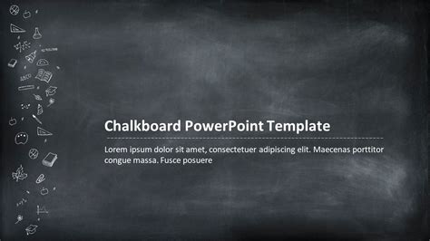 Awesome Chalkboard PowerPoint Template Design