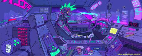 Awesome Cyberpunk gif by DeviantArt user RobShields Cyberpunk