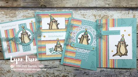 Awesome Otters Card Ideas - Lynn Dunn - Stamptastic Designs