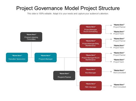 Awesome Project Governance Structure PowerPoint Slide