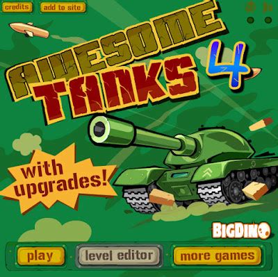 Awesome tanks 4 unblocked. mouse, movement - W, A, S, D. This is a tank online game where your task is to defeat all your opponents. For every victory you get money which can be used when buying some new equipment. Defeat your opponents with your tank and go through all the levels. Just play online, no download or installation required. 