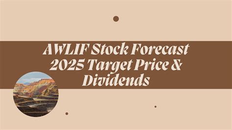 Awlif stock forecast. Read the latest stock market news on MarketBeat. Get real-time analyst ratings, dividend information, earnings results, financials, headlines, insider trades and options data for any stock. Skip to main content. S&P 500 … 