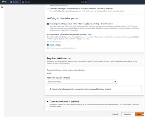 Aws cognito email.  I need more information to resolve issues with sen...