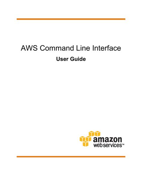 Aws command line interface user guide. - Manuale di servizio del carrello elevatore yale.