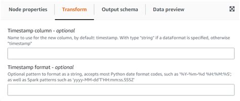 Aws glue timestamp format.  Format a timestamp column into a string based ...