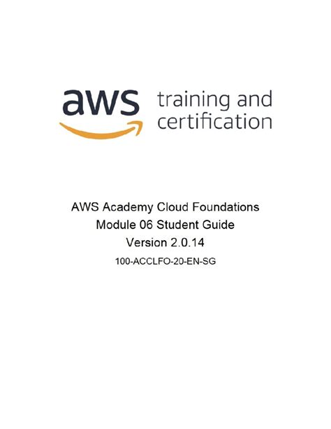 Aws module 6 student guide.  It This module covers AWS compute services i...