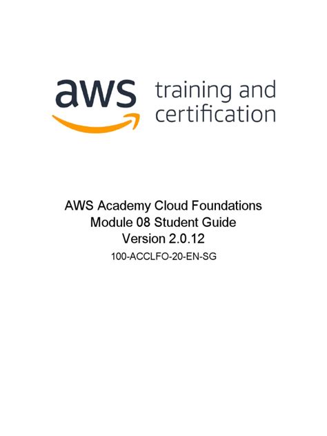 Aws module 8 student guide.  Learn their functionalities and use cases in this comp...