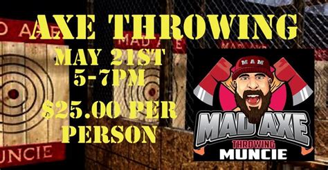 Axe throwing muncie. Mad Axe Muncie, Muncie, Indiana. 2,919 likes · 32 talking about this · 817 were here. We are excited to introduce Mad Axe Muncie the only Axe Throwing to do in Muncie, Indiana Mad Axe Muncie 