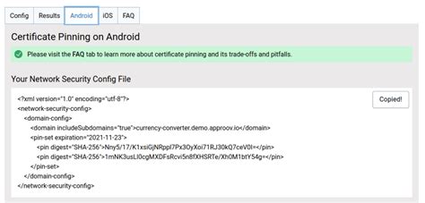Axios certificate pinning.  No native configuration (e.  How to configur...
