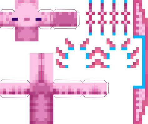 Axolotl Minecraft Template