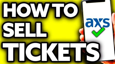 When can tickets be listed for sale with AXS? Tickets can be sold on AXS Official Resale once released into your account (this time can vary between a few days from an event going on sale to closer to the event). They can then be sold right up until one hour after doors open, giving both sellers and buyers flexibility in the resale market.. 
