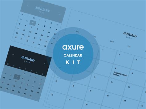 Axure calendar widget.  Ideal for wireframing and prototyping design projects.  Sep 2...