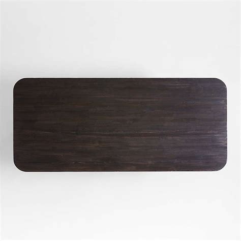 Aya 94" Black Wood Dining Table by Leanne Ford - Crate&Barrel