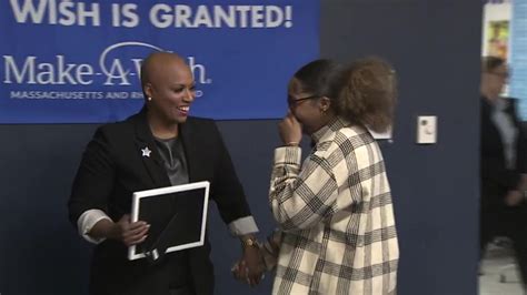 Ayanna Pressley, Make-A-Wish surprise local student with trip to Spelman College in Atlanta