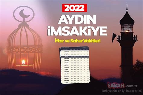 Aydin iftar saati 2022