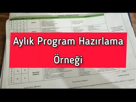 Aylık Program YouTube. 
