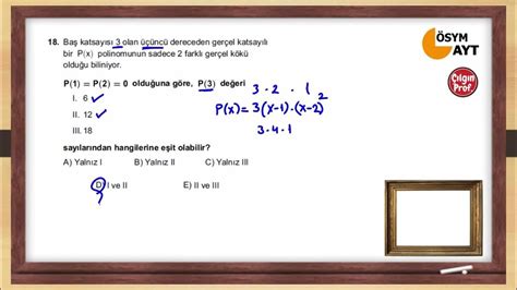Ayt polinom soruları pdf