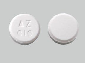 "a-010" Pill Images. Showing closest matches for "a-010". Search Results; Search Again; Results 1 - 18 of 75 for "a-010" Sort by. Results per page. 1 / 5. DAN 5620 10. Previous ... AZ 010 Color White Shape Round View details. A010 PREG 100. Pregabalin Strength 100 mg Imprint A010 PREG 100 Color Orange Shape Capsule/Oblong View details. 1 / 3 ...