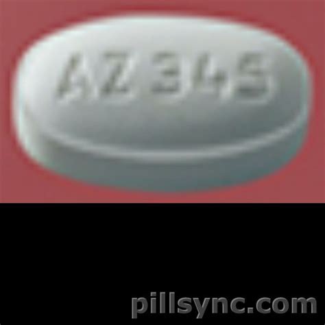 1 / 1 Details for pill imprint AZ 345 Drug Dextromethorphan/guaifenesin Imprint AZ 345 Strength 20 mg / 400 mg Color White Shape Elliptical / Oval Availability Rx and/or OTC Previous Back to Pill Finder Includes images and details for pill imprint AZ 345 including shape, color, size, NDC codes and manufacturers. . 