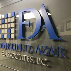 Azar and associates. 86 Franklin D. Azar & Associates, PC reviews. A free inside look at company reviews and salaries posted anonymously by employees. 