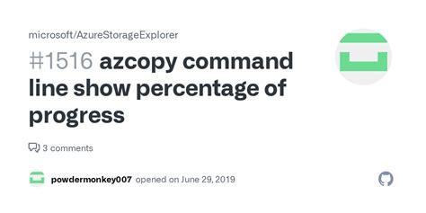 Azcopy show progress.  This article also shows how to configure log an...