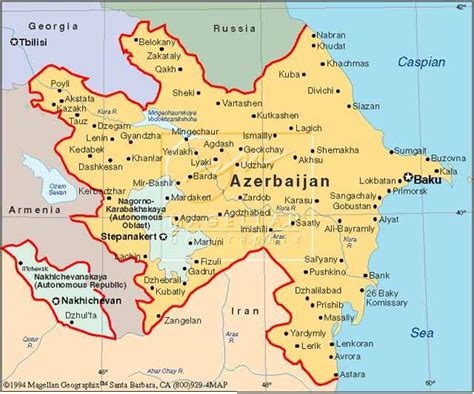 Azerbaycan haritada göster