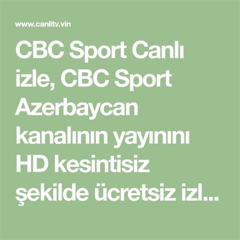 Azeri spor kanalı canlı