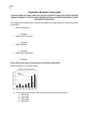 Azetabulumfrakturenbiology Population Dynamics Study Guide Answers