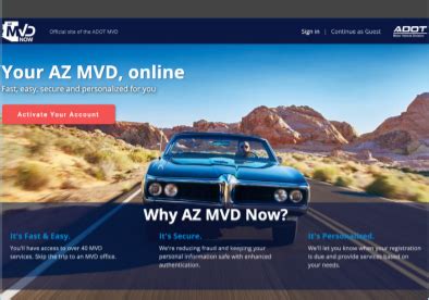 Azmvdnow sign in. Sign in with Email. Email Address. Password I forgot my password. visibility_off. If you're a new customer, you may activate an account. Learn how to activate an AZ MVD Now account as an organization (vehicle dealer, business, trust, non profit or government entity). 