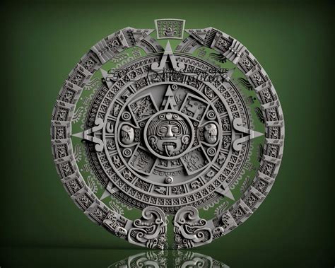 Aztec Calendar 3D Model