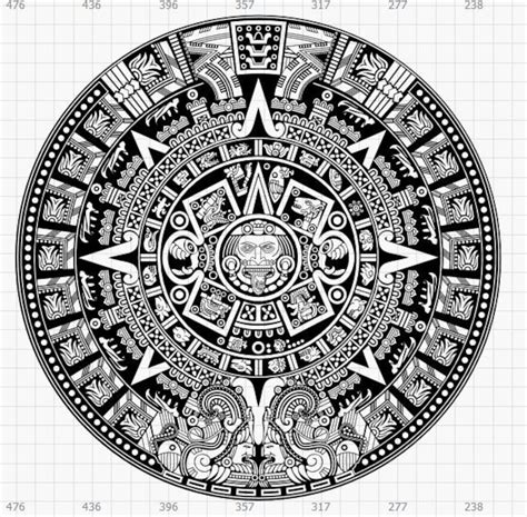 Aztec Calendar Svg