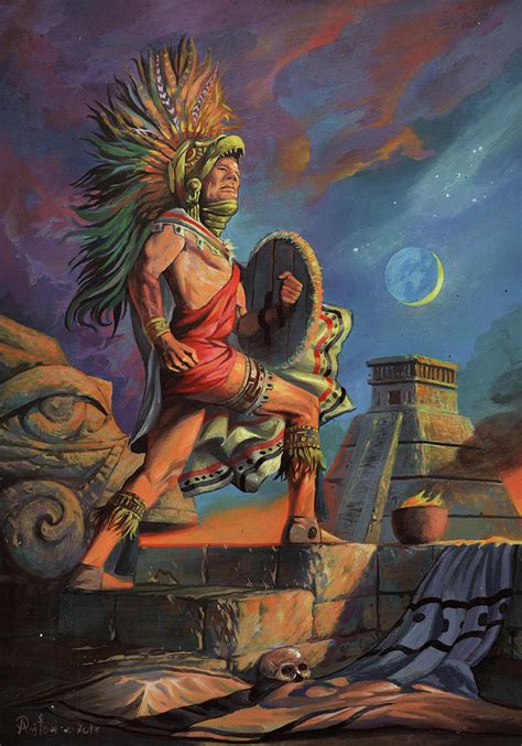 Aztec Painting by A Prints