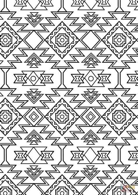 Aztec Pattern coloring page Free Printable Coloring Pages
