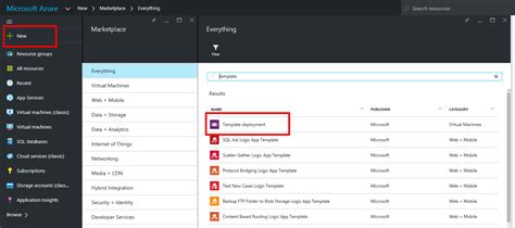 Azure ARM Template Import and Export Templates from Portal