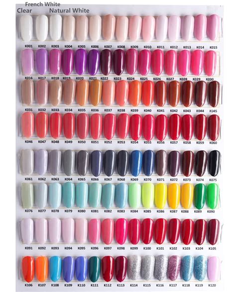 Azure Dip Powder Color Chart