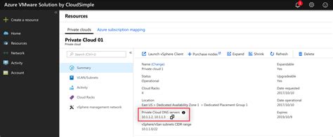 Azure VMware Solution by CloudSimple Create CloudSimple Private Cloud